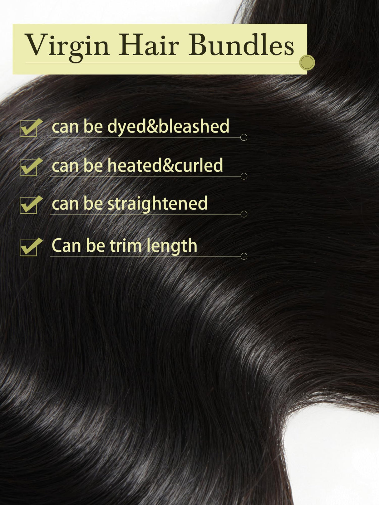 Human Hair Bundles 4 Bundles Hair Extensions Body Wave Human Hair 16 18 20 22 Inch 100% Unprocessed Brazilian Virgin Hair Quick Weave Natural Black