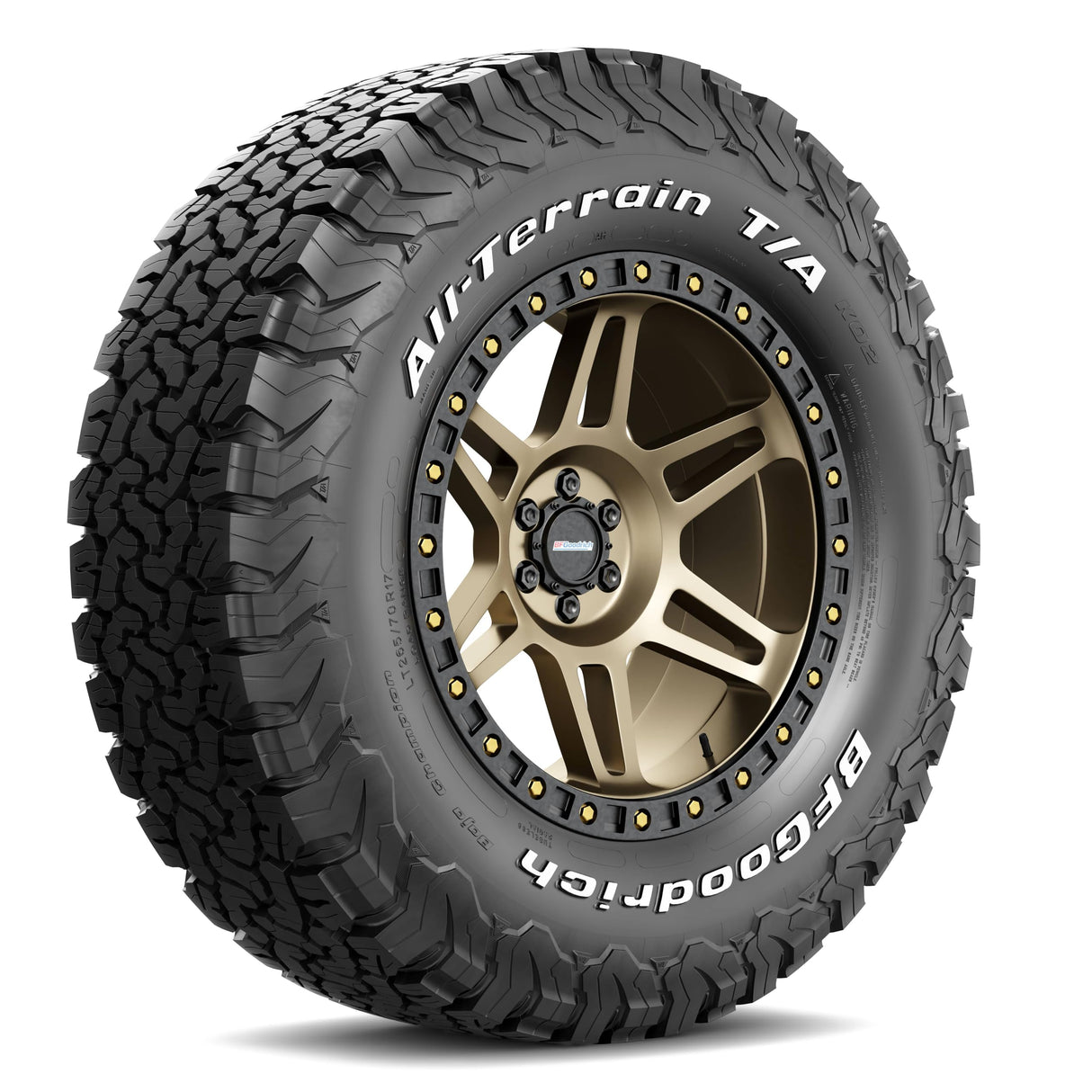 BFGoodrich All Terrain T/A KO2 Radial Car Tire for Light Trucks, SUVs, and Crossovers, LT265/70R17/C 112/109S LRC