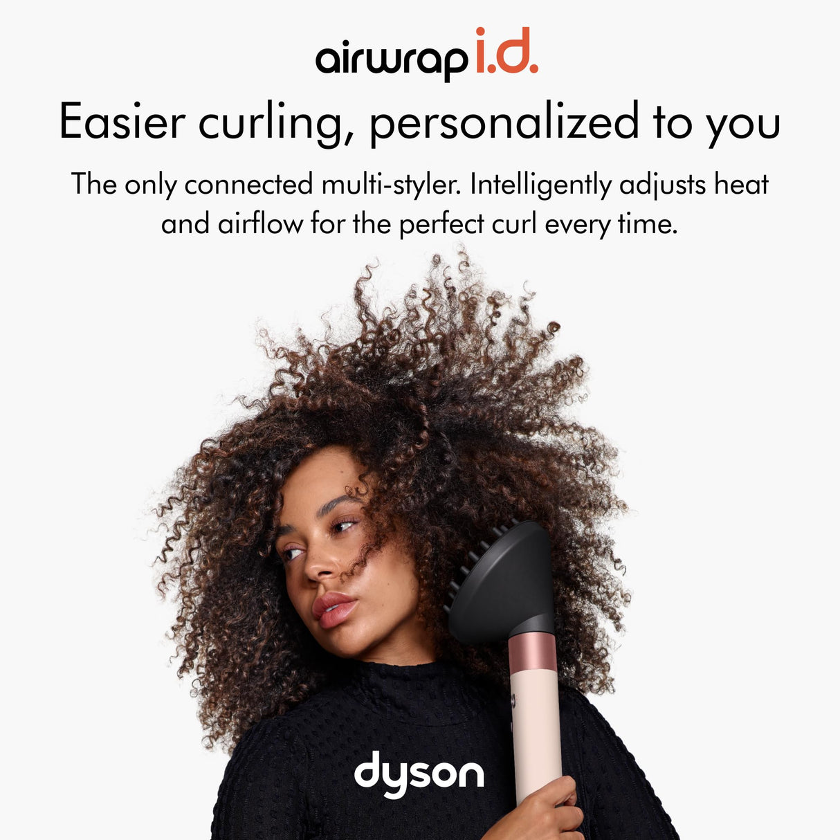 Dyson Airwrap i.d.™ Multi-Styler and Dryer Curly+Coily in Ceramic Pink and Rose Gold