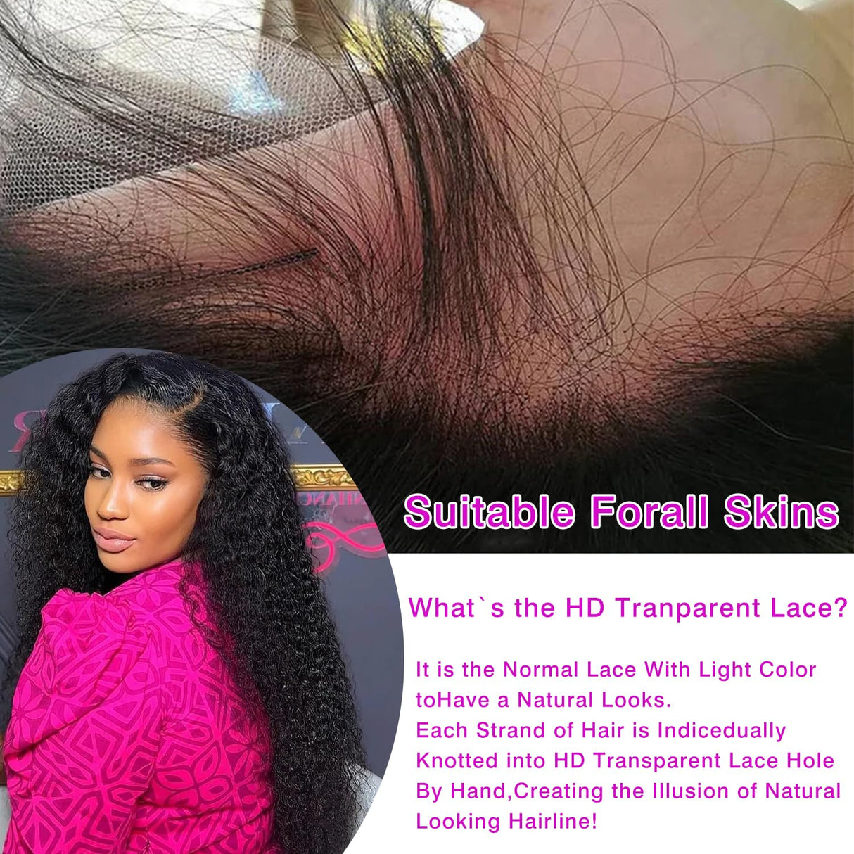 32 Inch Deep Wave Lace Front Wigs Human Hair 13x6 HD Transparent Lace Front Wigs 200% Density Deep Curly Wig Pre Plucked Deep Wave Frontal Wigs Natural Color