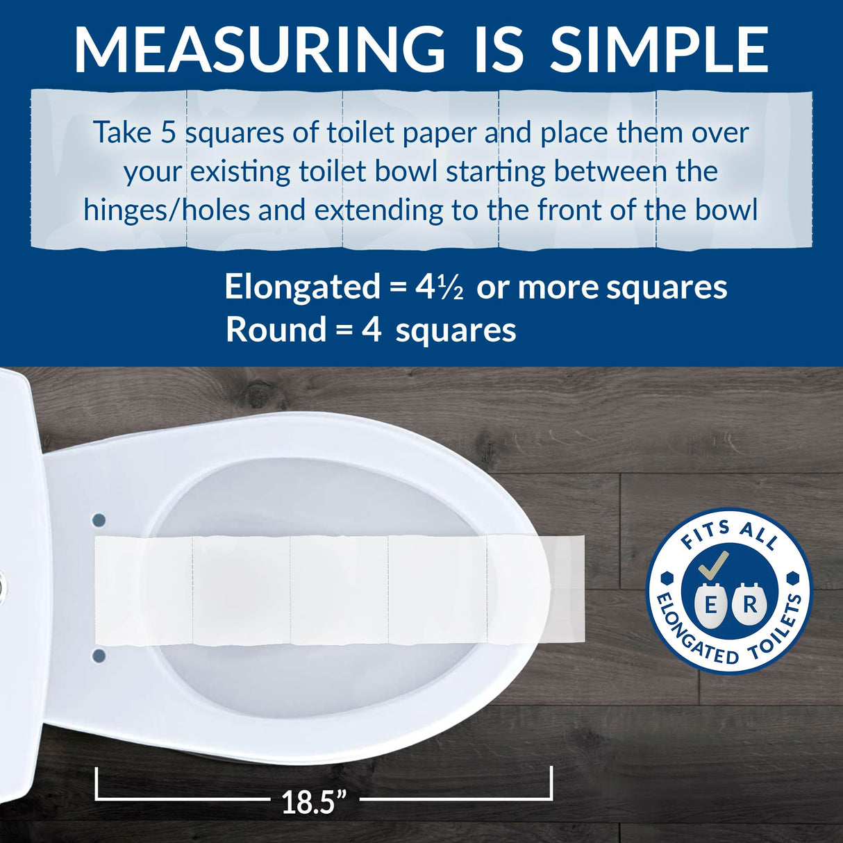 Bemis 1500EC 390 Lift-Off Wood Elongated Toilet Seat, Cotton White (Pack of 1)
