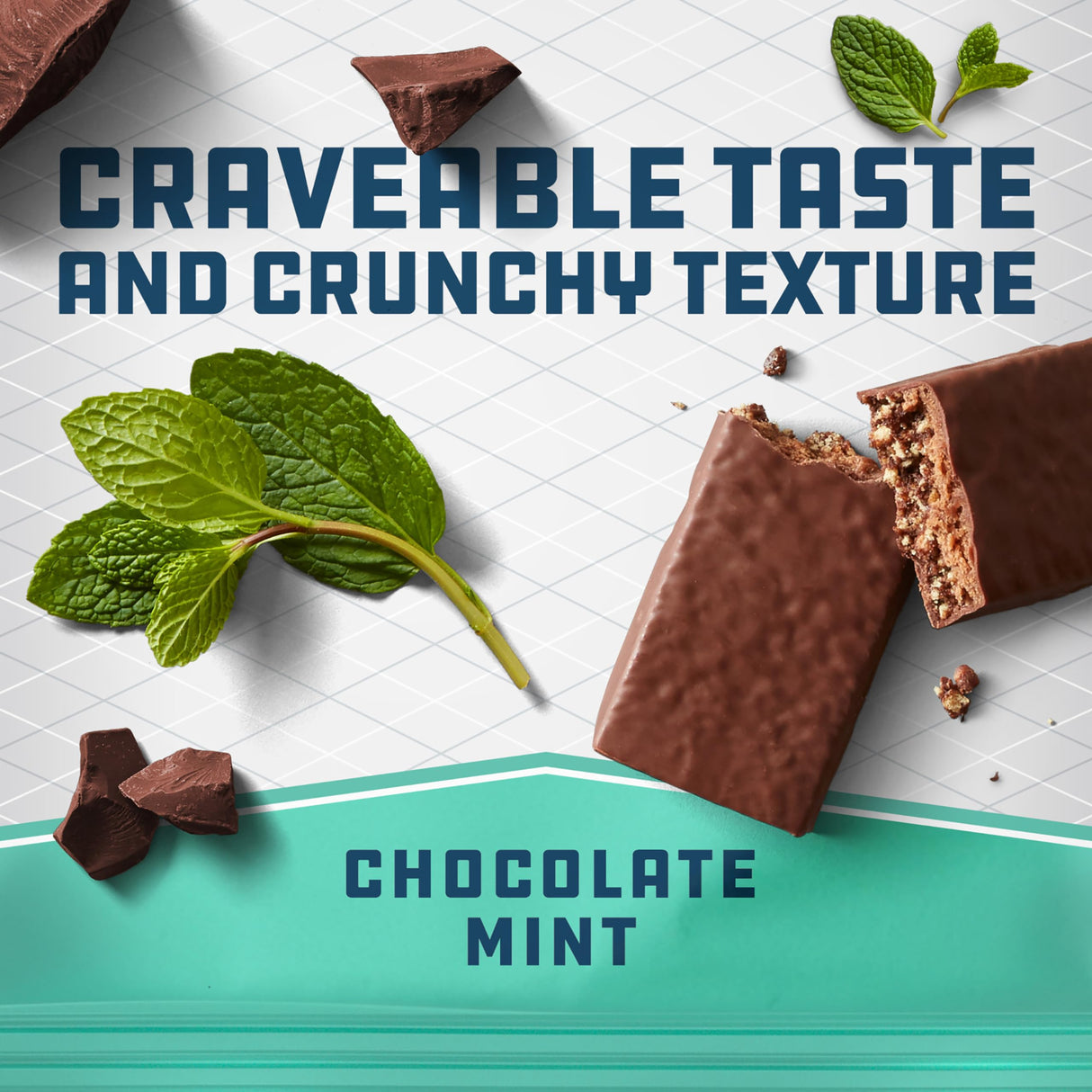 CLIF BUILDERS Protein Bars - Chocolate Mint Flavor - 20g Plant Based Protein - Gluten Free - Non-GMO - Low Glycemic - No Artificial Sweeteners - Value Pack, 2.4 oz. (12 Count)