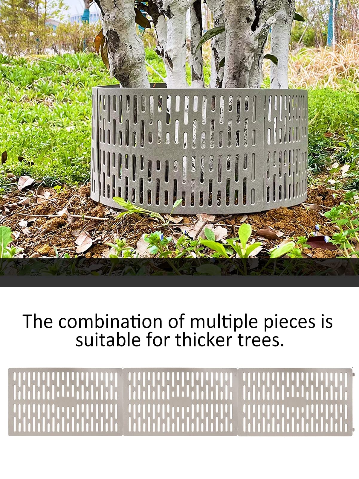 Aulock 10pcs Plastic Tree Trunk Protectors, Easy Flexible Guards