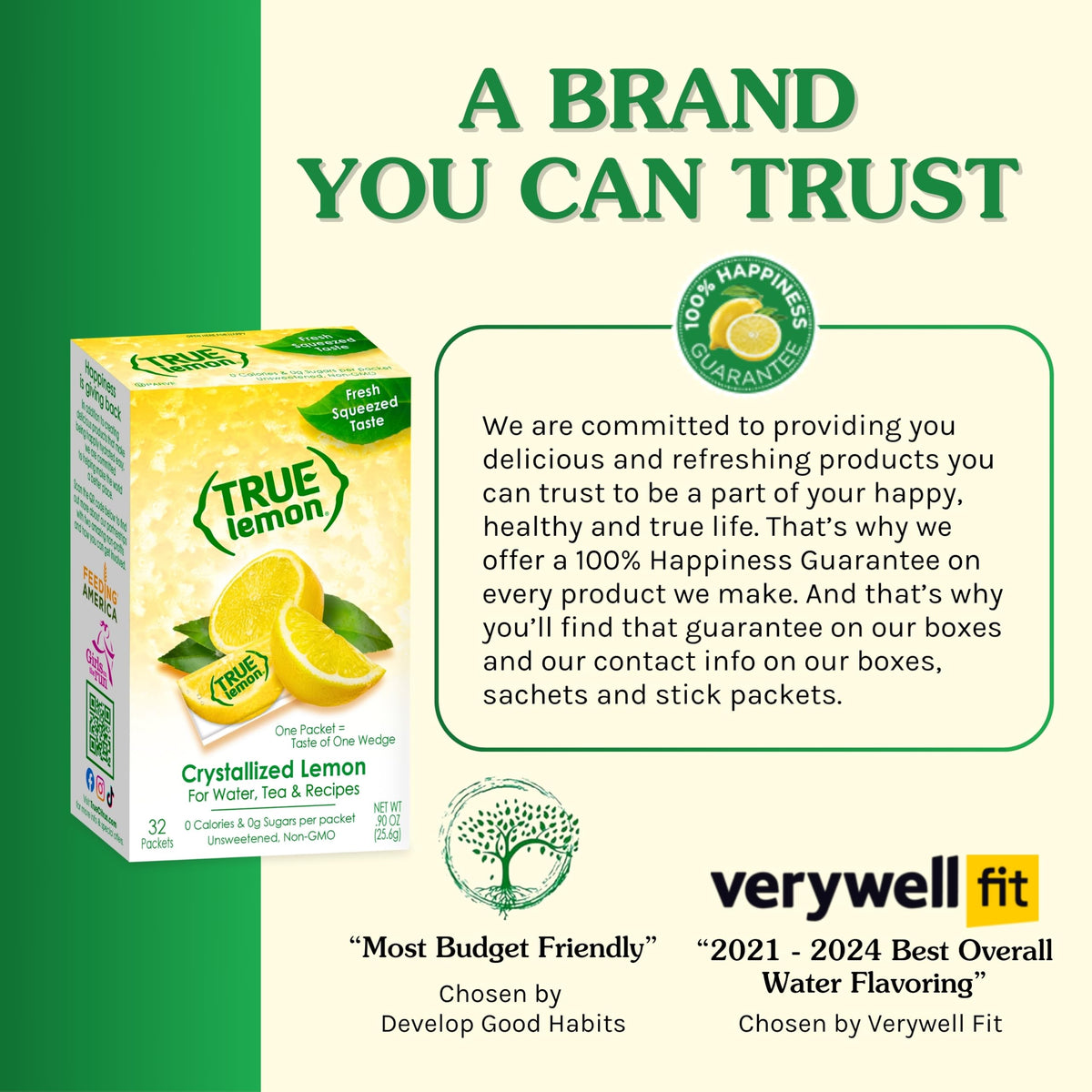 TRUE LEMON Water Enhancer, Bulk Pack 0.03 Oz - 500 Count (Pack of 1), 0 Calorie Drink Mix Packets For Water, Sugar Free, Lemon Flavor
