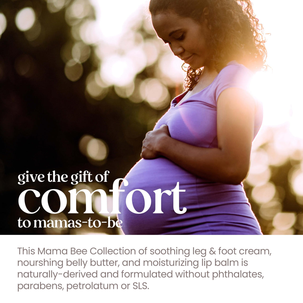 Burt's Bees Pregnancy Essentials Christmas Gifts Set, 3 Baby Shower Products & Must Have Baby Registry Items, Nourishing Skincare for Mom to be - Mama Belly Butter, Original Lip Balm, Leg & Foot Cream