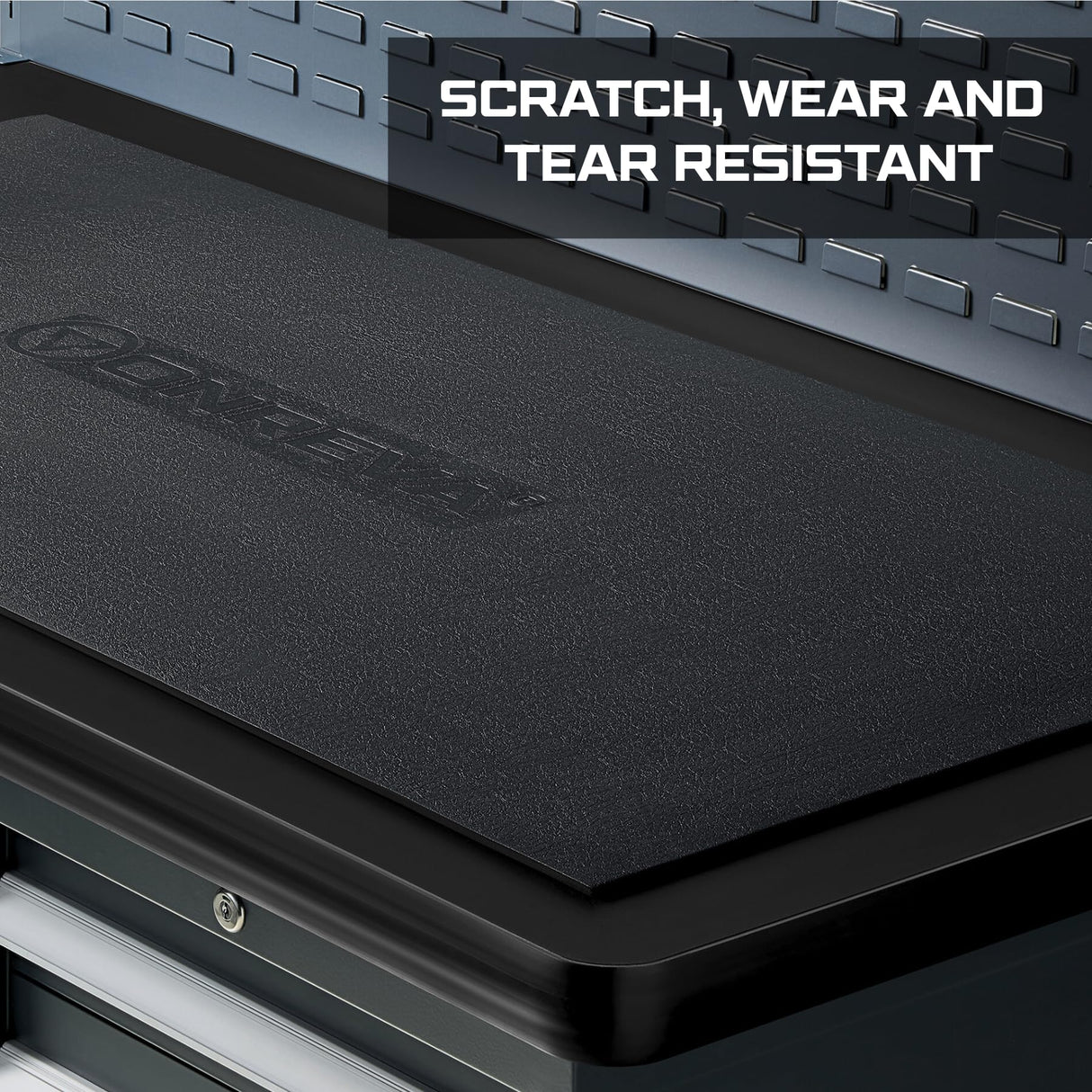 ONREVA Workbench Mat 24X48 Inches, EVA Work Mat, Protect Your Work Bench Top, Heavy Duty Pad for Tool Box Top, Table, Tool Station, Rolling Cabinet Cart Cover Liner Matt, 48"X24" 5mm Thick