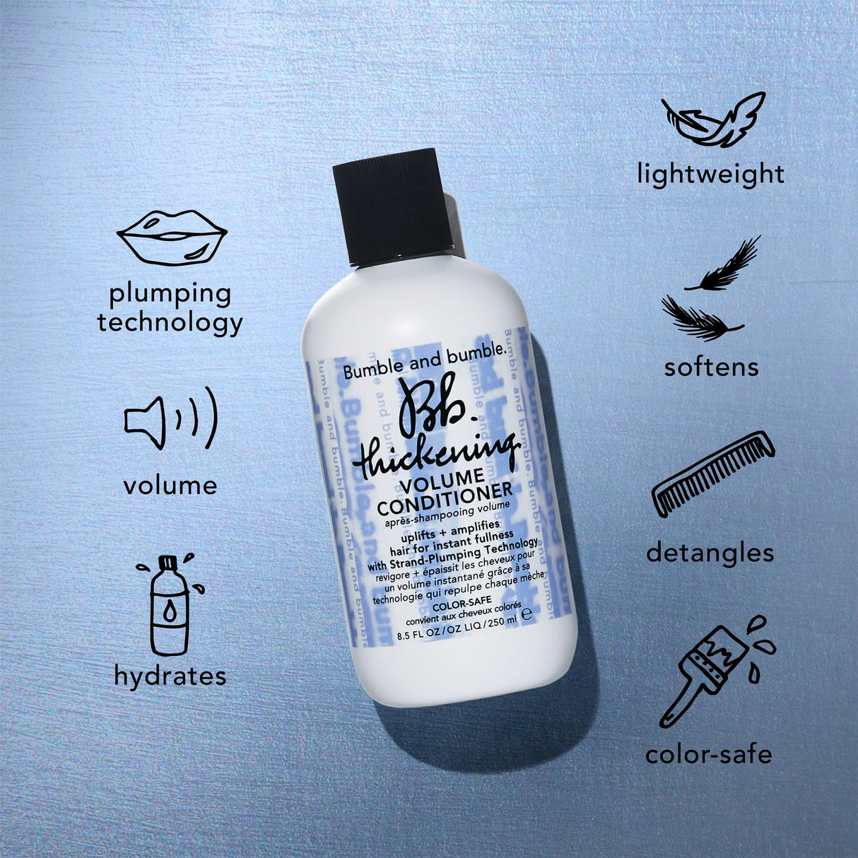 Bumble and bumble. Thickening Volumizing Conditioner | For Instant Fullness | Moisturizing | Color Safe | Straight to Wavy, 33.8 Fl Oz