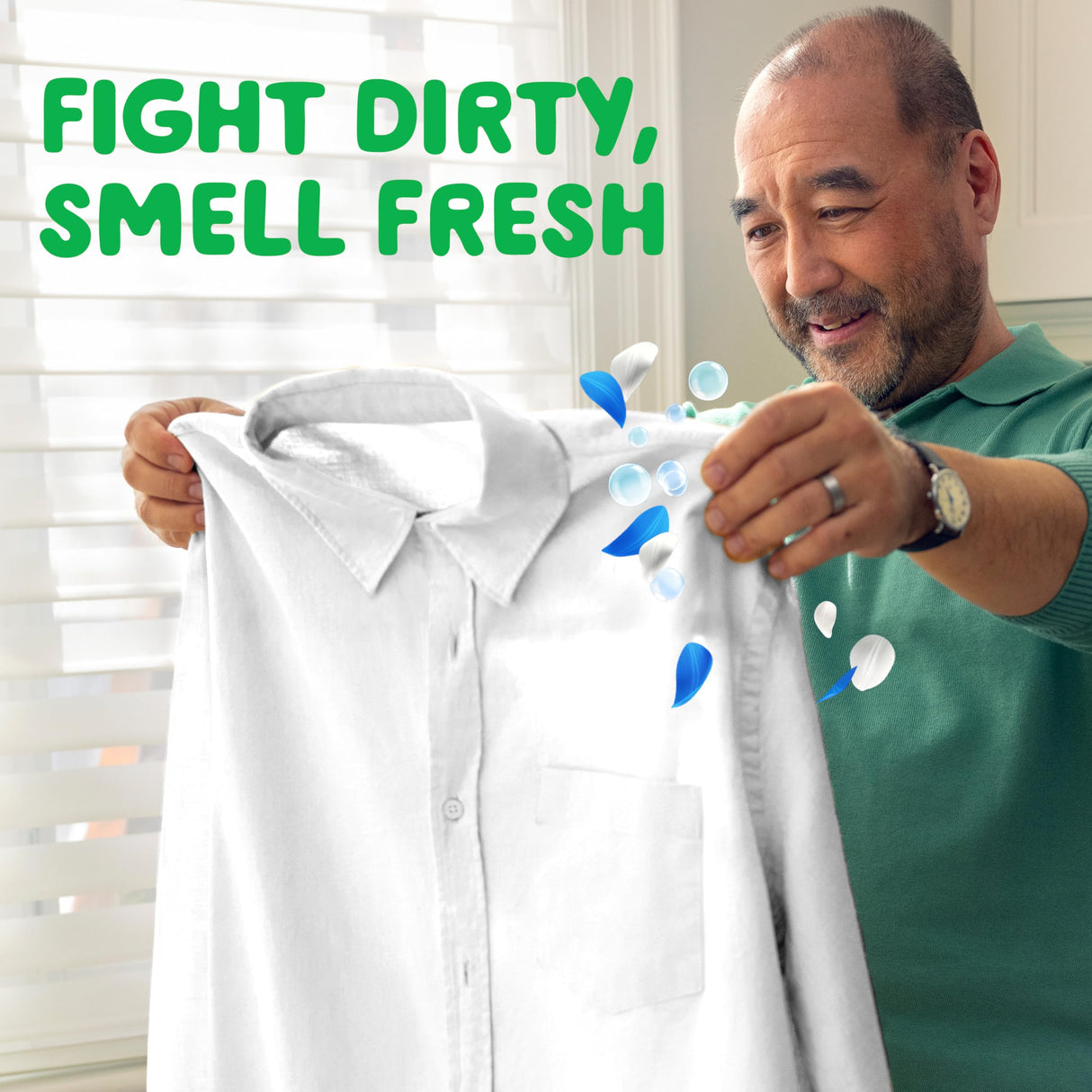 Gain flings Ultra Oxi Laundry Detergent Pacs 3-in-1 HE Compatible, Waterfall Delight Scent, 76 Count