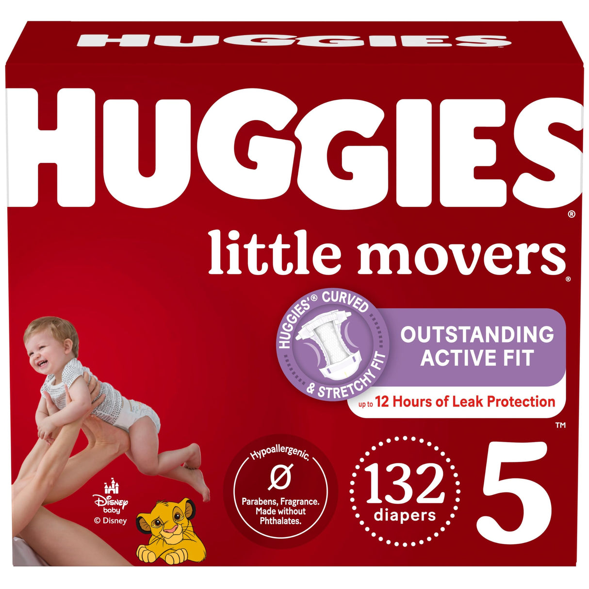 Huggies Size 7 Diapers, Little Movers Baby Diapers, Size 7 (41+ lbs), 68 Count