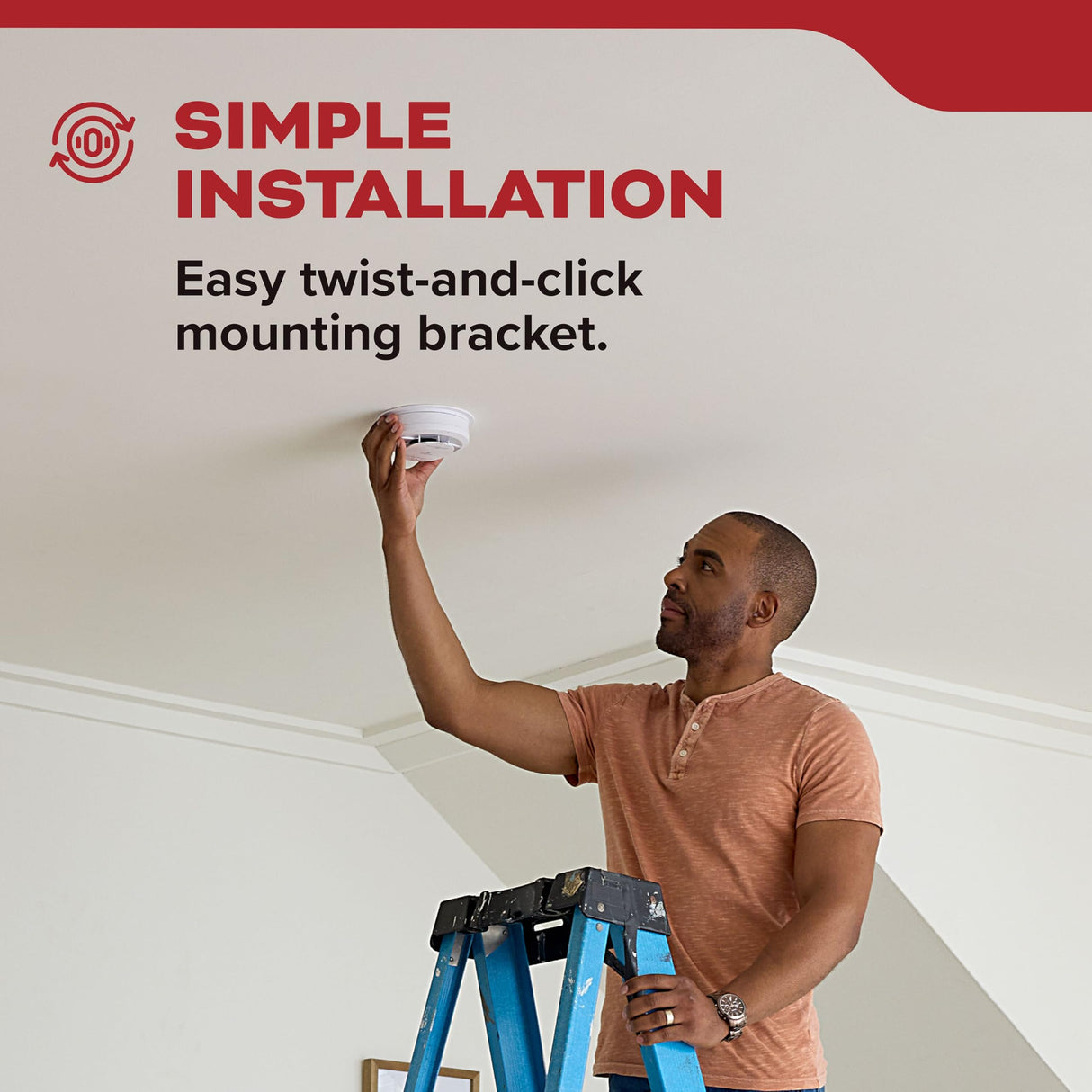 Kidde Smoke Detector, Hardwired with 10-Year Battery Backup, Interconnectable, LED Status Lights, 85 dB Alarm, 5-inches, 20SA10, 3 Pack