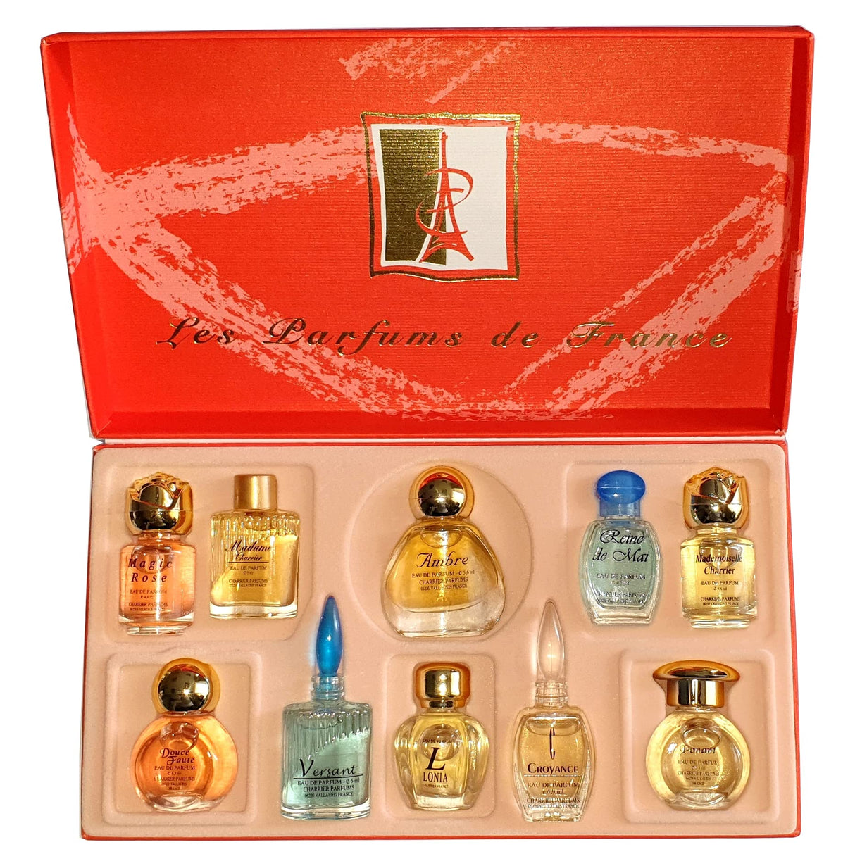 Charrier Parfums - 10 Eaux de Parfum Luxurious Gift Box - 57.8 ml - Made in Provence, France