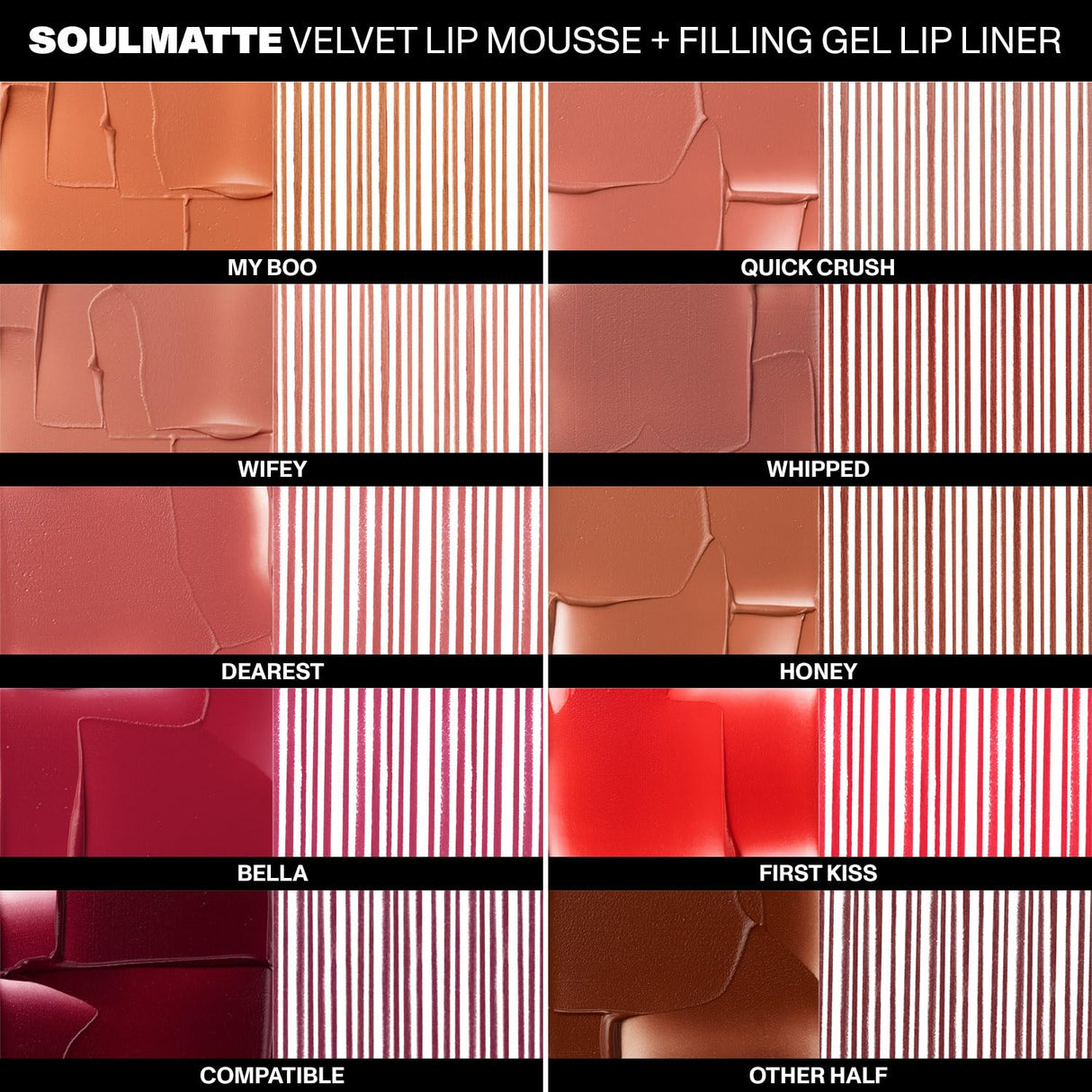 Morphe Soulmatte Velvet Lip Mousse Matte Lipstick - Air-Whipped, Soft Matte Lip Makeup with Vitamin E to Hydrate, Soften and Smooth Lips - Honey (0.128 Oz)