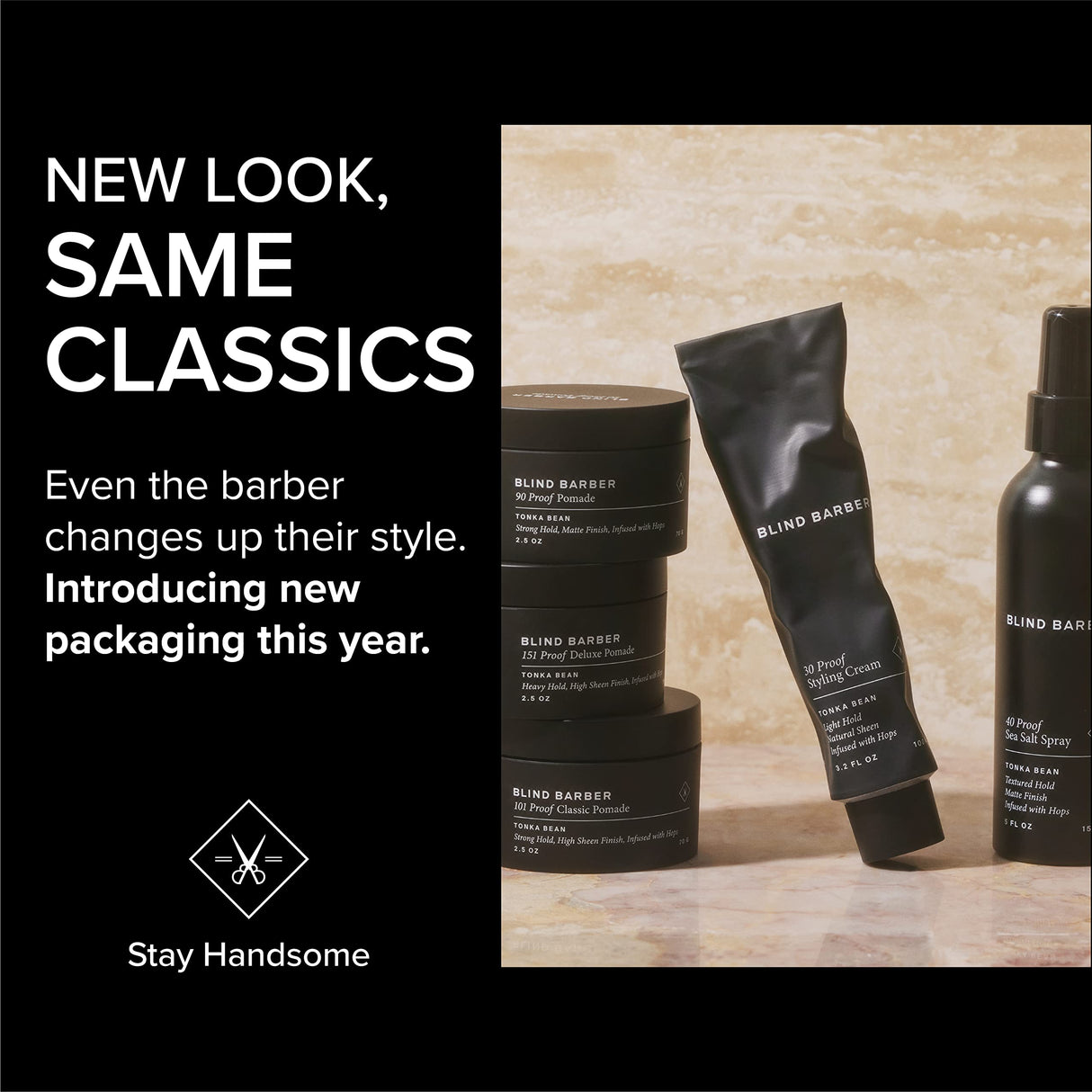 Blind Barber 60 Proof Hair Wax for Men - Water-Based Wax for Hair Styling and Daily Care - Medium Hold & Workable - Made with Volumizing Hops Extract and No Greasy Oils (2.5 Oz)