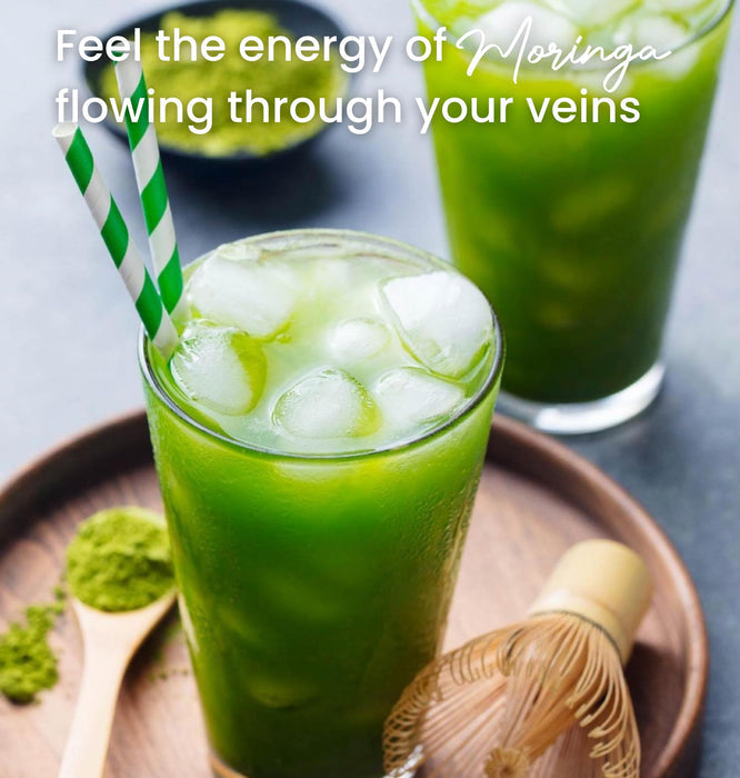 OMG! Superfoods Pure and Organic Moringa Powder - USDA Certified Moringa Oleifera, Great Source of Calcium, Iron, Vitamins A & E - 7 Oz (1 Pack)