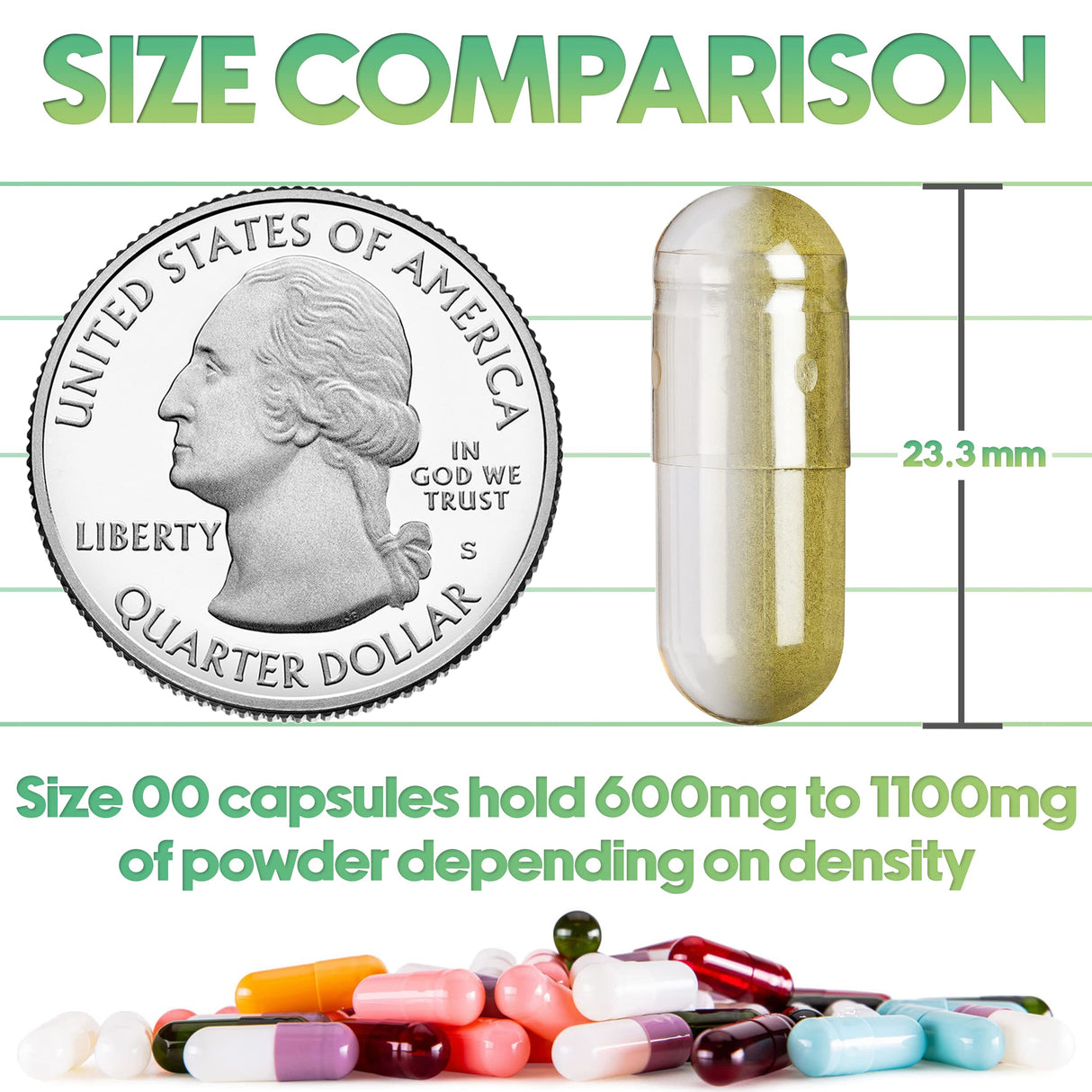 XPRS Nutra Size 00 Empty Capsules - 5000 Count Clear Empty Gelatin Capsules - Pills DIY Capsule Filling - Fillable Pill Gel Caps for Do It Yourself Supplements