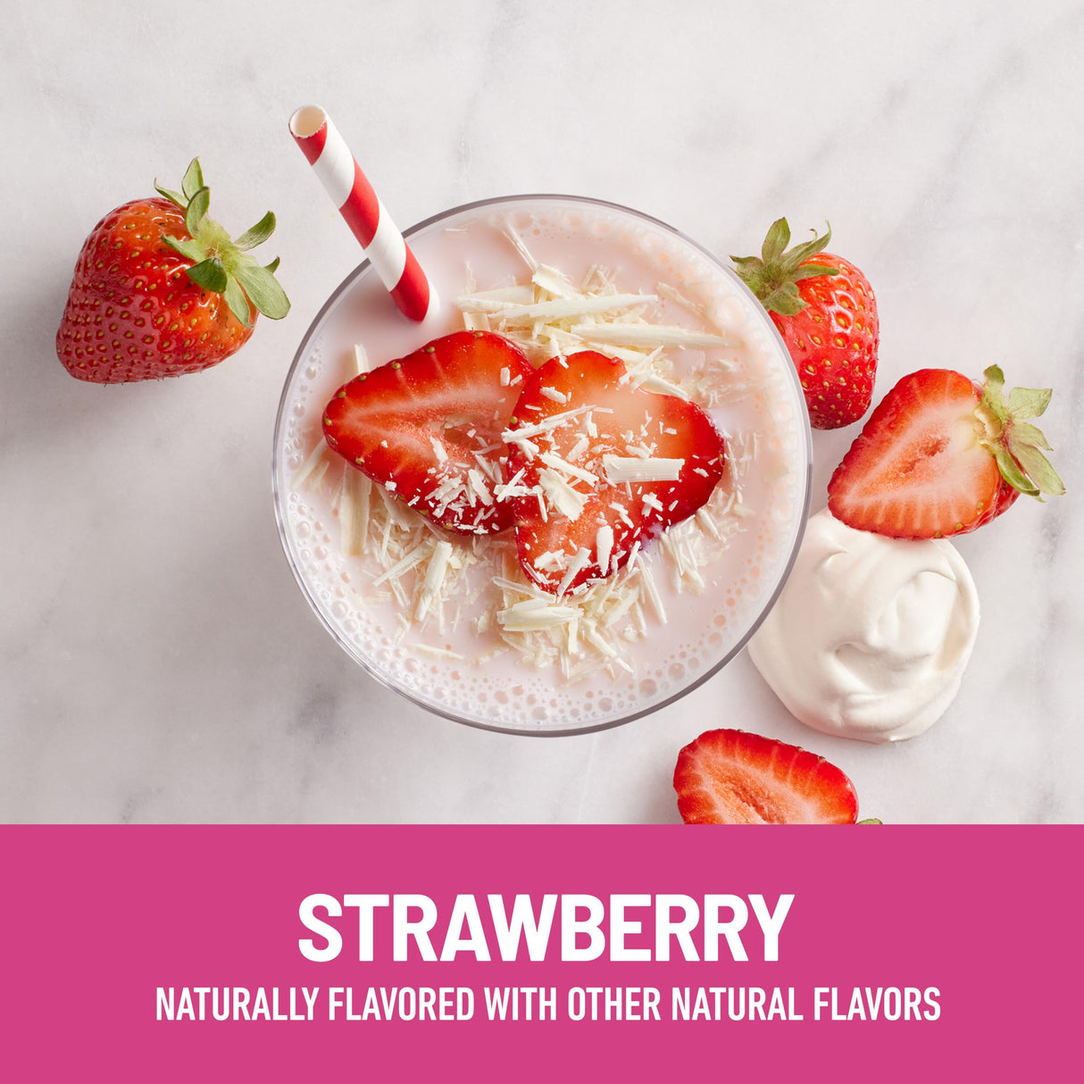 SlimFast Protein Shake, Strawberry- 20g Protein, Meal Replacement Shake Ready to Drink, High Protein with Low Carb and Low Sugar, 24 Vitamins and Minerals, 12 Count (Pack of 1) (Packaging May Vary)