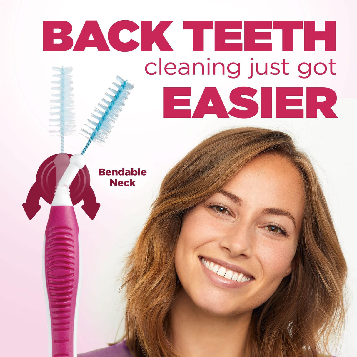 GUM Proxabrush Go-Betweens - Moderate - Interdental Brushes - Soft Bristled Dental Picks for Plaque Removal Health - Safe for Braces & Dental Devices, 10ct (Pack of 6)