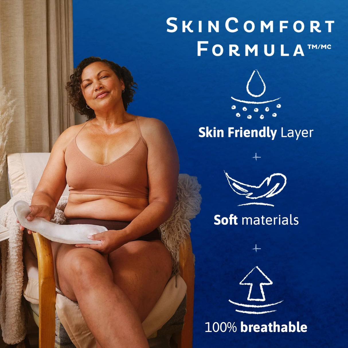 TENA Sensitive Care Incontinence Pads, Bladder Control, Postpartum for Women, Overnight Absorbency, Extra Coverage, 90 Count