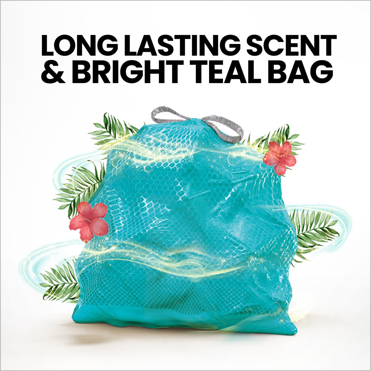 Glad ForceFlex MaxStrength Kitchen Trash Bags, 13 Gal, Bahama Bliss Febreze, 90 Ct (Pack May Vary)