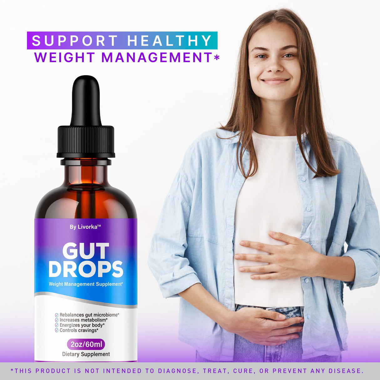 (3 Pack) Gut Drops - Official Gutdrop Supplement Premium Formula, Gutdrops All Natural Liquid Support Advanced Formula Healthy Drops Reviews, Gutdrops Healthy Gut Support, 3 Bottles for 3 Months