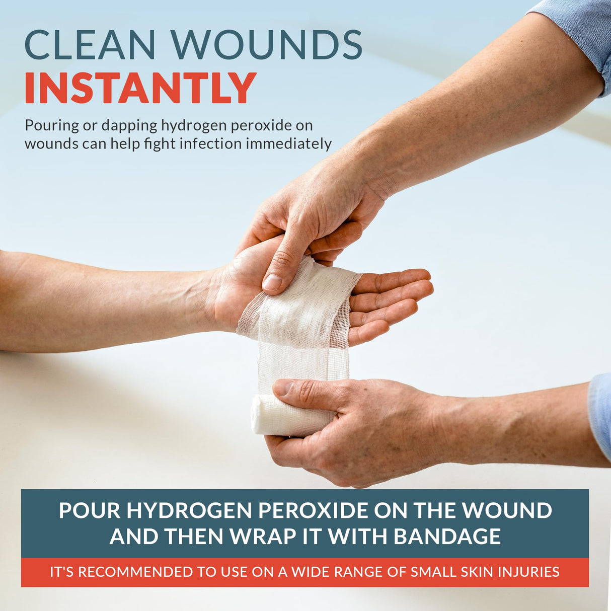 Epic Medical Supply 3% Hydrogen Peroxide - First Aid Antiseptic & Multipurpose Cleaner - Topical Wash for Cuts, Scrapes and Minor Cuts - H2O2 Hydrogen Peroxide 3 Percent USP Solution (1 Gallon)
