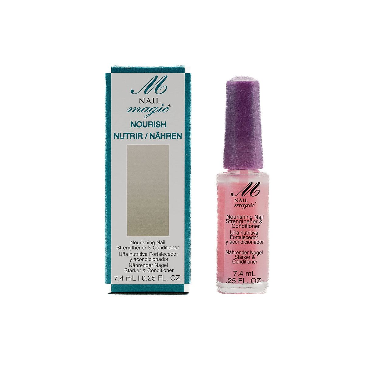NAIL MAGIC Nourish - Nail Strengthener & Conditioner, Clear Nail Polish with Keratin for Thicker Nails and Nail Growth | Nourish, Strengthen and Hydrate Natural Finger Nails (7.4mL)