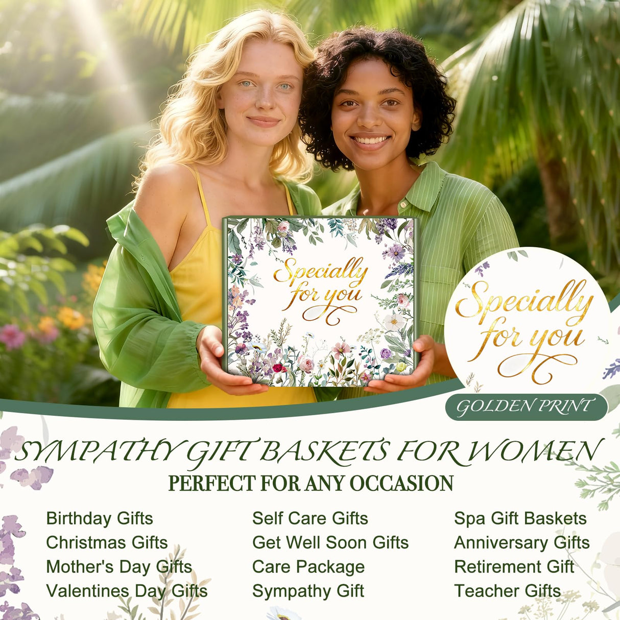 IRINXL Birthday Gifts for Women Spa Gift Basket with Luxurious Blanket, Mom Christmas Gifts for Women Her Wife Grandma Sister Friends, Self Care Package Get Well Soon Sympathy Gift Baskets