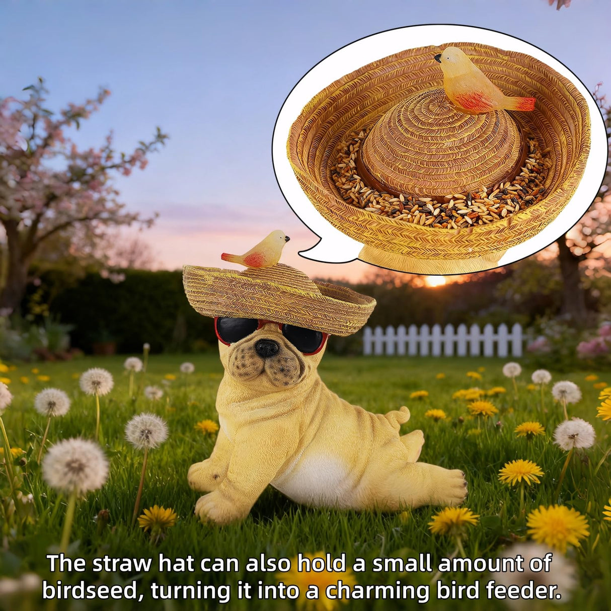 Glintoper Solar Garden Statue Dog Figurine, 8.7" Outdoor Resin Puppy Whimsical Lawn Porch Yard Art, Birthday Mothers Day Ideal Gifts, Lighted Shar Pei Ornaments for Patio Pathway Yard Decoration 