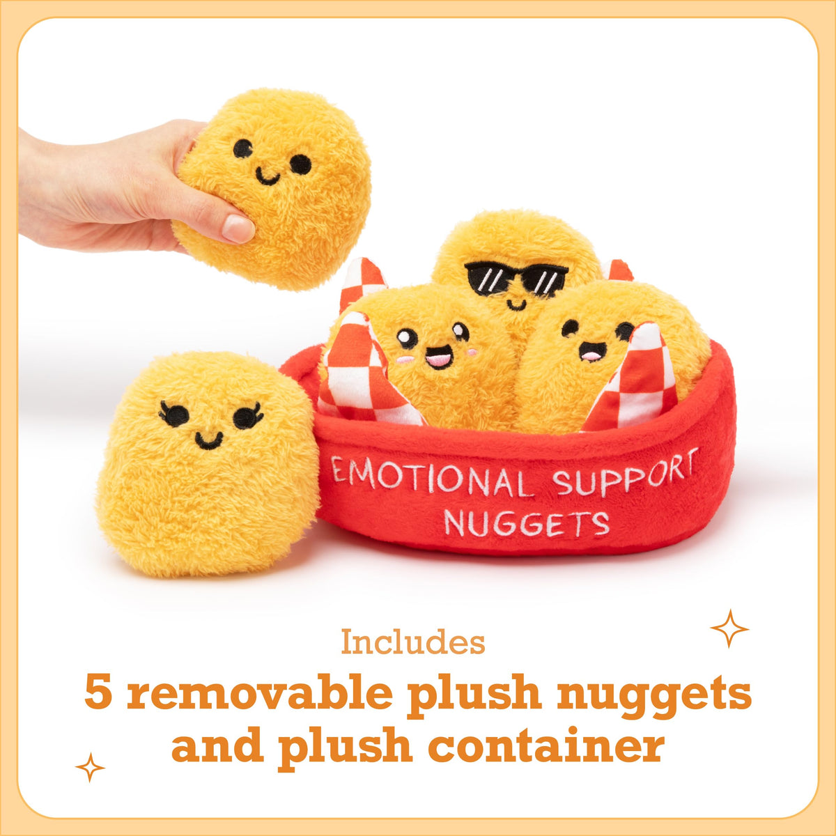 Emotional Support Chicken Nuggets, Cuddly Stuffed Animals by Relatable