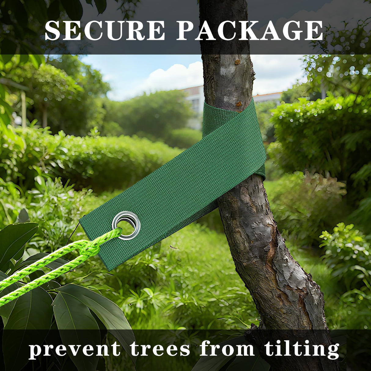 Heavy Duty Tree Stakes and Supports Kit for Leaning Tree Against Bad Weather Plant Support Stakes for Outdoor Plants 6 Pack