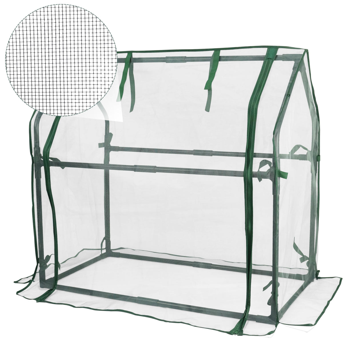 Gardzen Mini Greenhouse with Mesh Cover, Portable Outdoor Greenhouse, Enhanced Ventilation, Ideal for Spring, Summer & Fall, 36.2"(L) x18.9(W) x33.3(H)