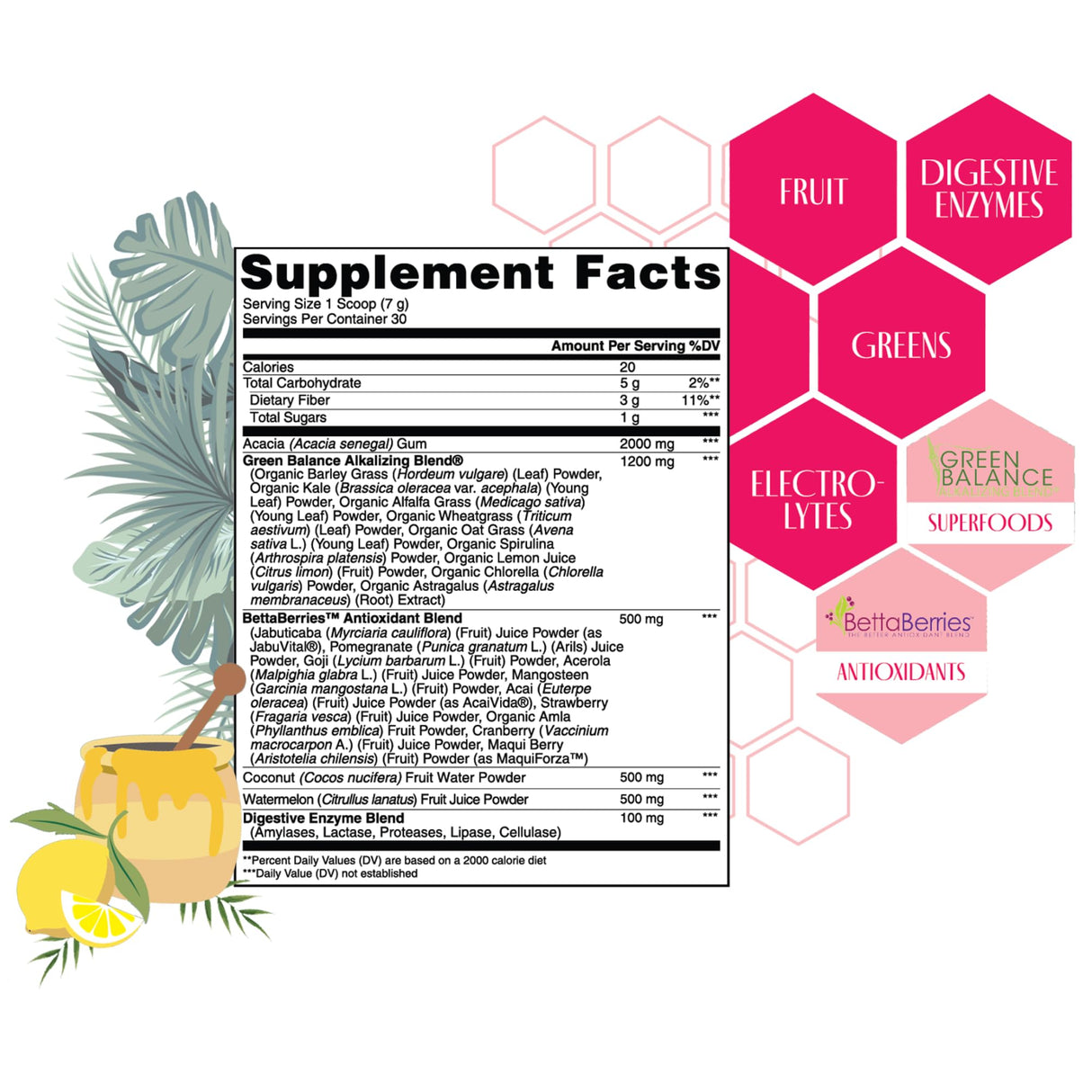 Strong + Sexy Fit Greens Powder, Green Juice Mix for Gut Health, Energy & Immune Support, Fruit and Veggies Supplement with Wheat Grass, Digestive Enzyme, Vitamin C, Electrolytes, Barley, 30 SVG