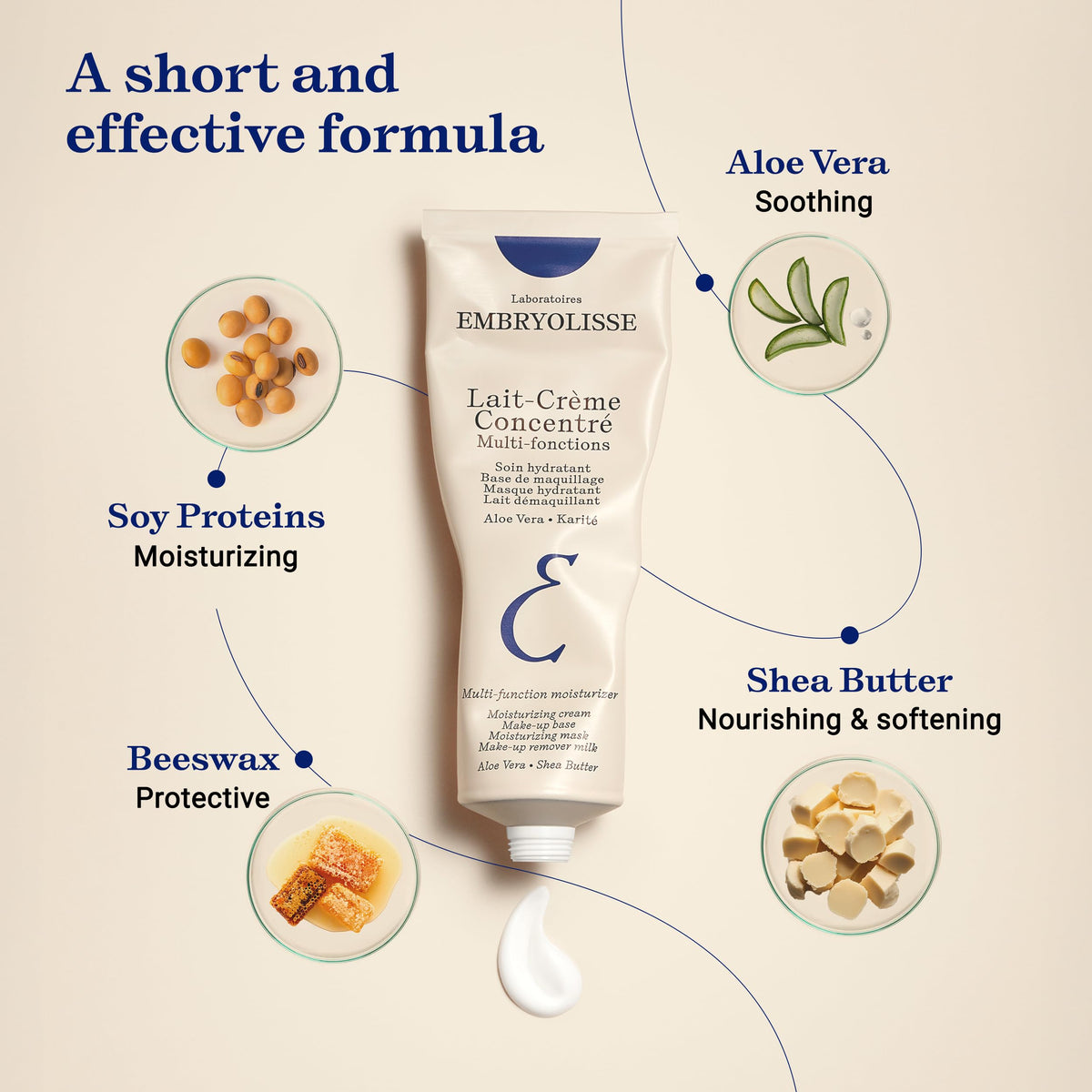 Embryolisse Lait-Crème Concentré Moisturizer & Makeup Primer, 2.54 Fl Oz
