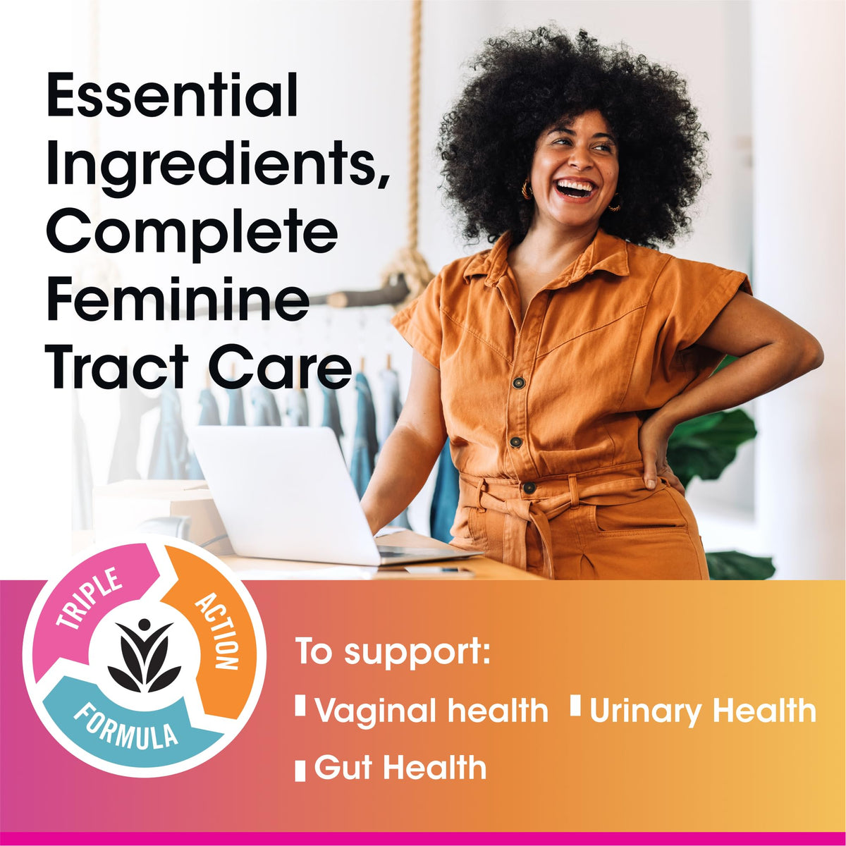 vH Essentials Probiotics for Women with Prebiotics and Cranberry, 120 Ct