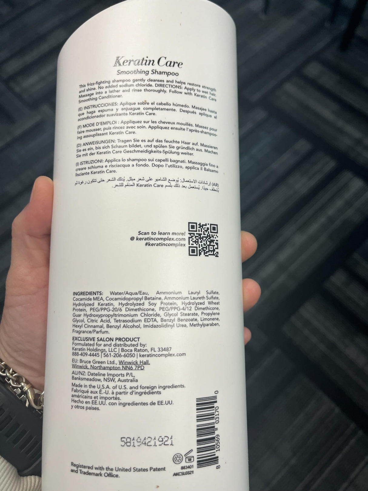 Keratin Complex - Keratin Care Smoothing Shampoo & Conditioner Duo - 33.8 fl oz Each