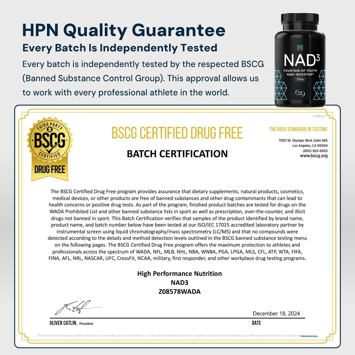 HPN NAD+ Booster – Nicotinamide Riboside Alternative (NAD3) for Men & Women | Anti Aging NRF2 Activator, 312 mg per Serving – Natural Energy Supplement for Longevity & Cellular Health, 30 Veggie Pills