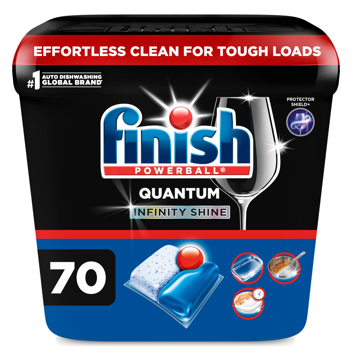 Finish Quantum Dishwasher Pods, Infinity Shine, Fresh Scent, 70ct