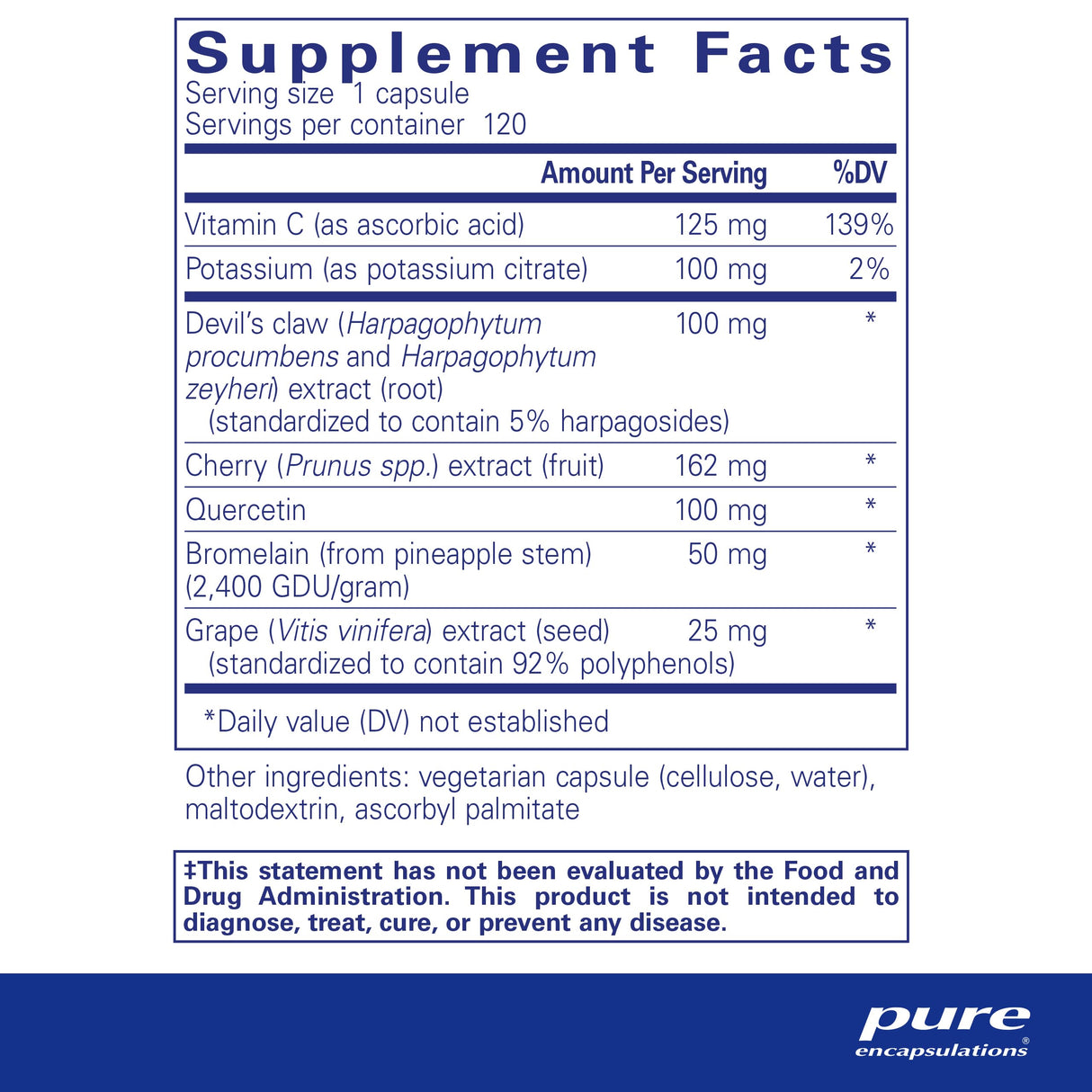 Pure Encapsulations - Uric Acid Formula - Hypoallergenic Supplement with Vitamins and Herbal Extracts to Support Healthy Uric Acid Metabolism - 120 Capsules