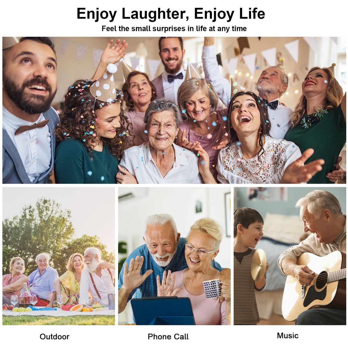 True Hearing Aids for Seniors Not Amplifier- Noise Cancelling, Rechargeable & Invisible with Magnetic Charging Box