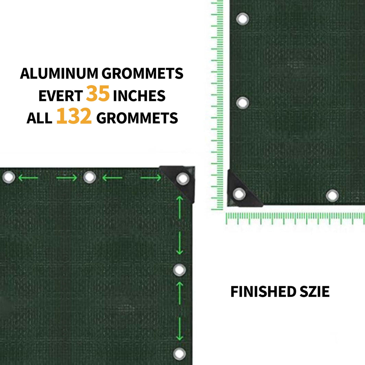 TARPAL 100x100 Feet Green Tarp Waterproof Multipurpose Protective Cover All Purpose Outdoor Poly Tarps Cover for Swimming Pool, Roof Waterproofing,Boat, car, Camping, firewood,Outdoor Furniture,etc