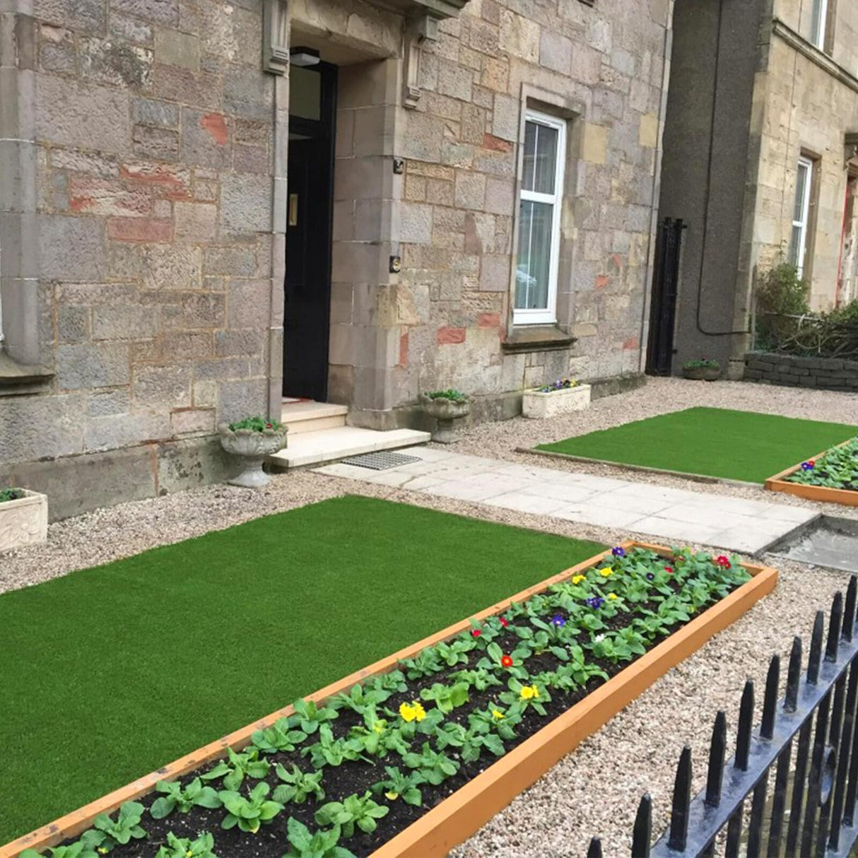 NINXANG Artificial Grass Turf Lawn Outdoor Indoor 4FTx6FT Fake Grass Carpet for Pets 0.4 Inch Realistic Faux Grass Rug with Drain Holes for Garden Lawn Landscape Balcony Party Wedding Christmas Rug