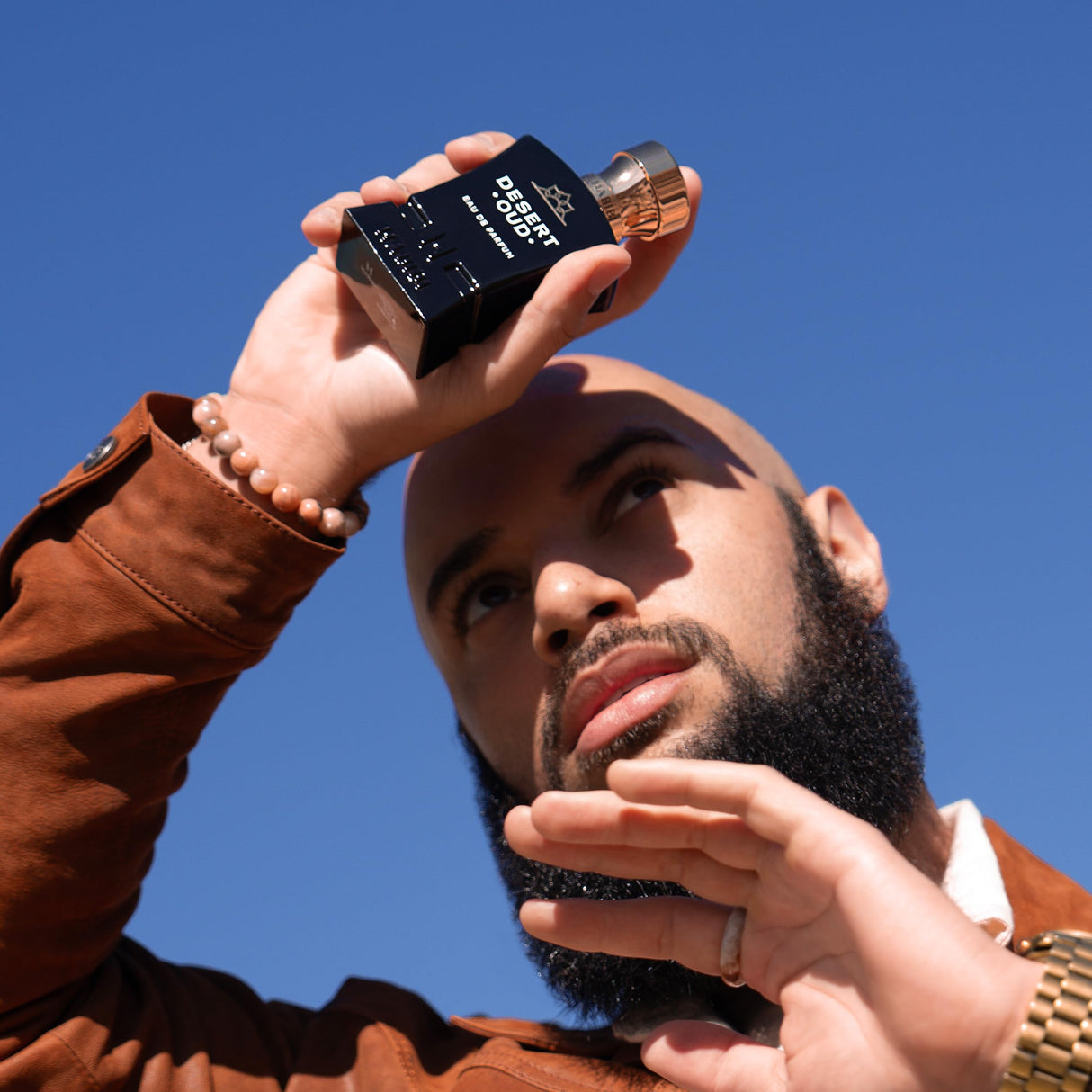 H Habibi Desert Oud Perfume For Men - Eau De Parfum (2.5 Oz), Arabian Cologne For Men - Warm, Sweet & Spicy Fragrance with Rare Exotic Notes of Oud Woody, Citrus, Amber Musk Perfume & Patchouli