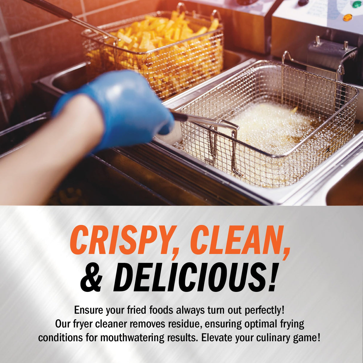 Active Element Fryer Cleaner - 8-lbs - Fryer Boil Out - Contains 21 Cleanings - Concentrated Powder - Commercial Strength - Removes Burnt On Organics - Deep Fryer Cleaner
