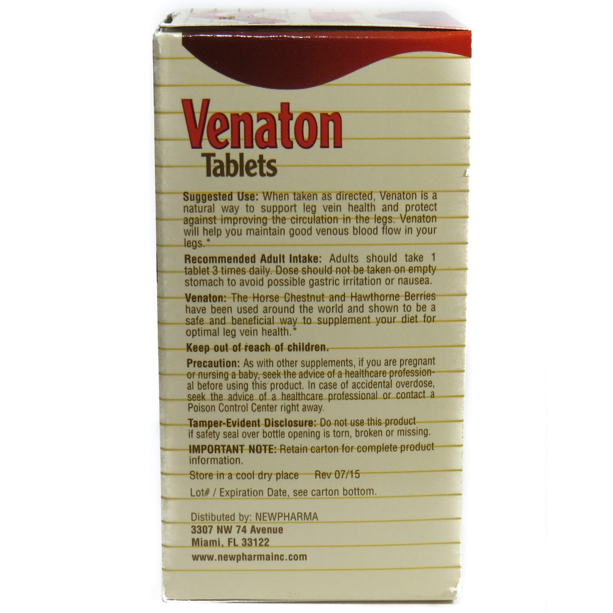 Venaton Tablets Dietary Supplement for Leg Health - 60 Tablets