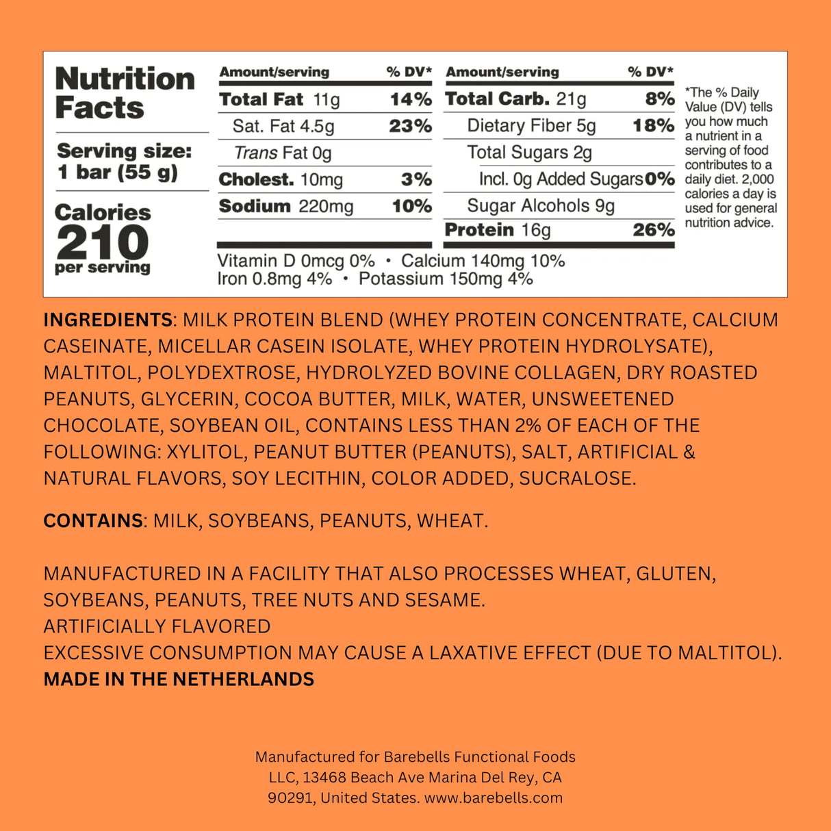 Barebells Soft Protein Bars Salted Peanut Caramel - 24 Bars (2 Packs of 12) -16g High Protein Treats - Chocolate Nutrition Bar with 1g Total Sugars - On The Go Breakfast or Post-Workout Snack