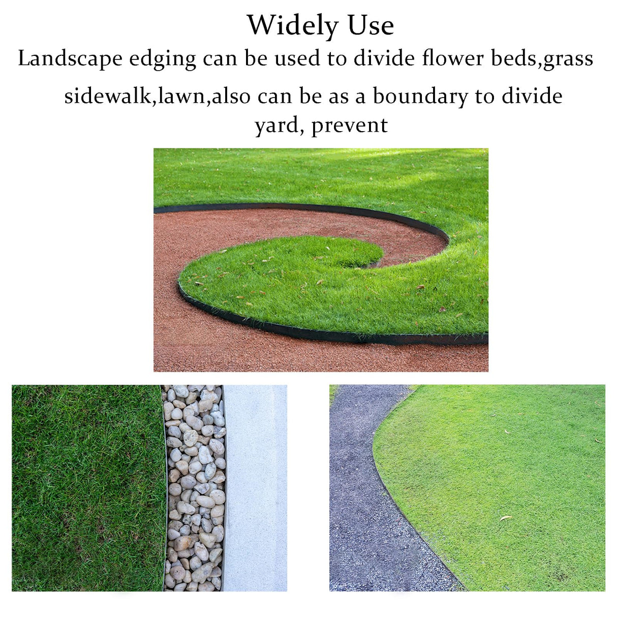 Landscape Edging 33FT, 4IN Tall Garden Edging Borders with 50pcs Stakes