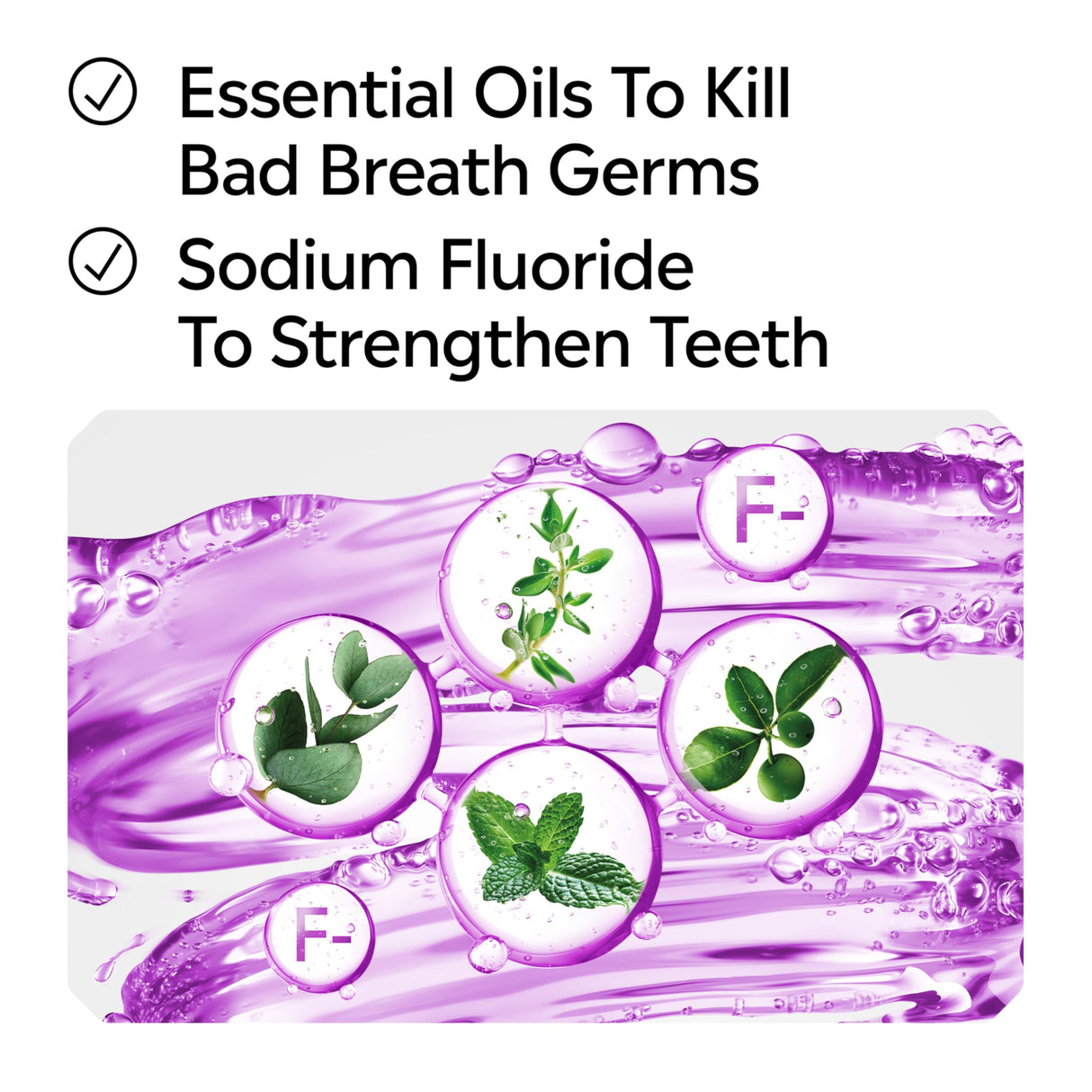 Listerine Total Care Anticavity Fluoride Mouthwash, 6 Benefits in 1 Oral Rinse Helps Kill 99% of Bad Breath Germs, Prevents Cavities, Strengthens Teeth, Fresh Mint, Twin Pack, 2 x 1 L