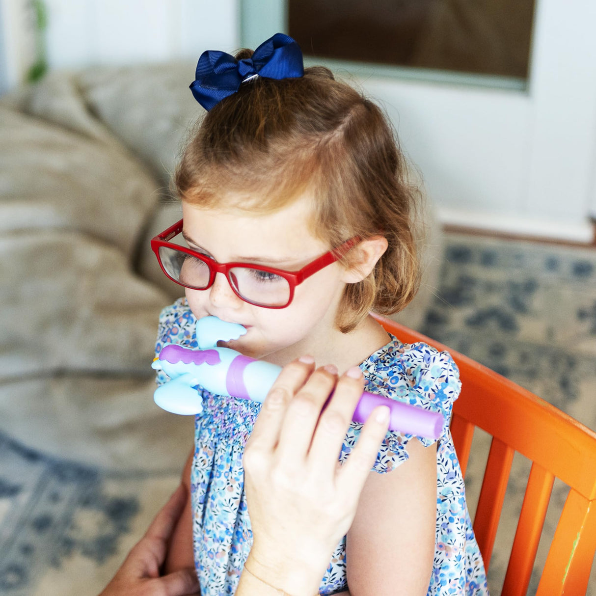 TalkTools Jiggler - Chewable Oral Facial Massager - Oral Sensory Massager - Calming Motor Therapy for Kids - Unicorn/Sloth - Set of 2