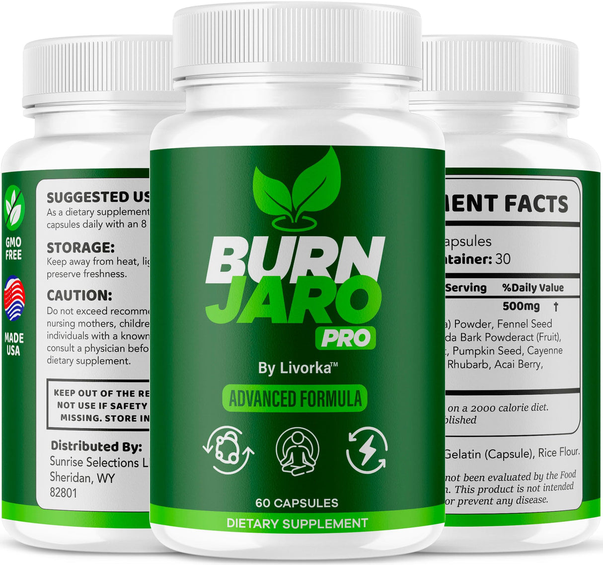(5 Pack) Burn Jaro Pro - BurnJaro Pink Salt Capsules Pro, BurnJaro Pro Pills, Official Advanced Formula Burn Jaro Pro Supplement Pills Natural Ingredients Reviews, 300 Capsules for 5 Months