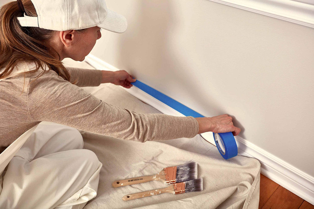 Canvas Drop Cloth for Painting (Size 12 x 15 Feet, Pack of 1) - Pure Cotton Painters Drop Cloth for Painting, Furniture & Floor Protection - All Purpose Thick Canvas tarp with Double Stitched Edges